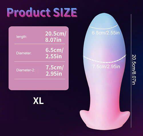 Phích cắm hậu môn dạ quang phát sáng cỡ lớn cho gay